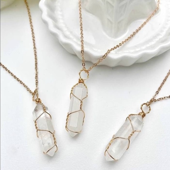 Magic Moon Jewelry - Handcrafted Quartz Crystal Necklace